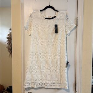 Lulus cream Lace Mini Dress